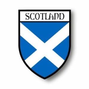 PVC Vinyl Reflective Stickers For Cars or Motorbikes - Scotland Royal Saint Andrew Coat of Arms City Flag